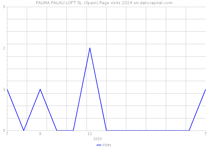 PALMA PALAU LOFT SL. (Spain) Page visits 2024 