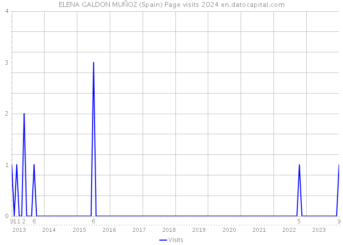 ELENA GALDON MUÑOZ (Spain) Page visits 2024 