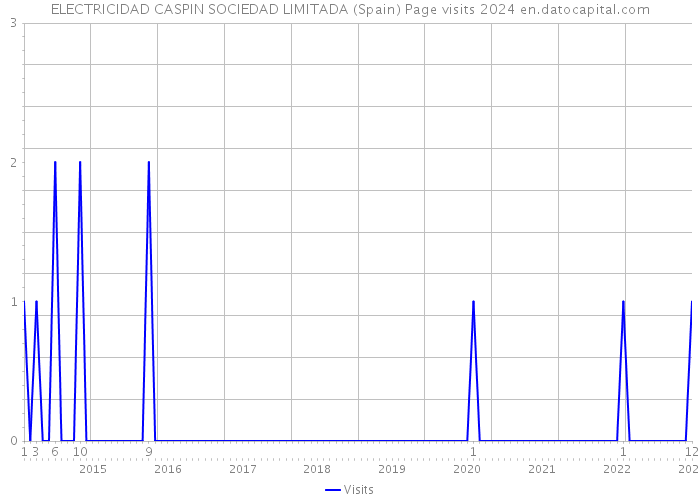 ELECTRICIDAD CASPIN SOCIEDAD LIMITADA (Spain) Page visits 2024 