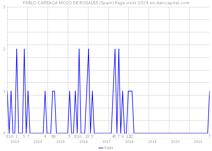 PABLO CAREAGA MOZO DE ROSALES (Spain) Page visits 2024 