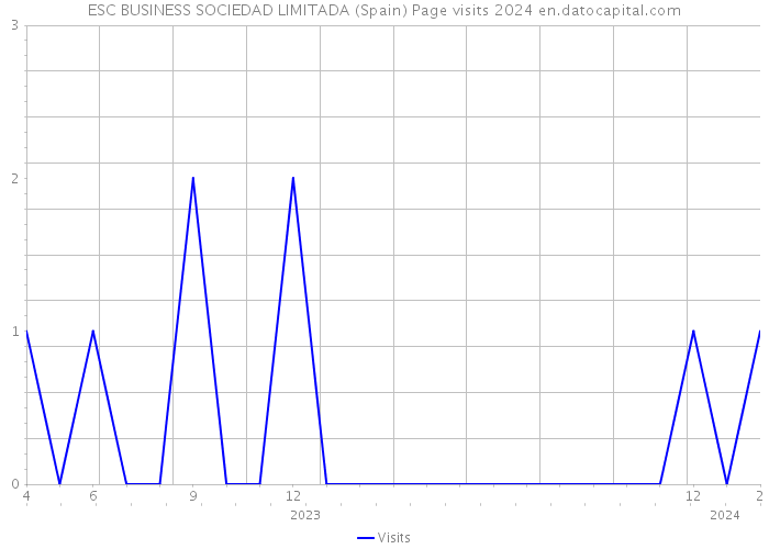 ESC BUSINESS SOCIEDAD LIMITADA (Spain) Page visits 2024 