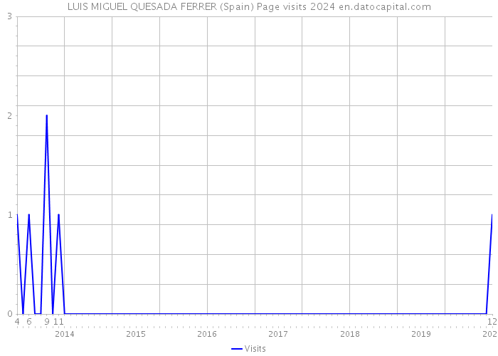 LUIS MIGUEL QUESADA FERRER (Spain) Page visits 2024 