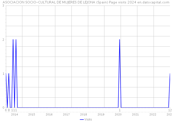 ASOCIACION SOCIO-CULTURAL DE MUJERES DE LEJONA (Spain) Page visits 2024 