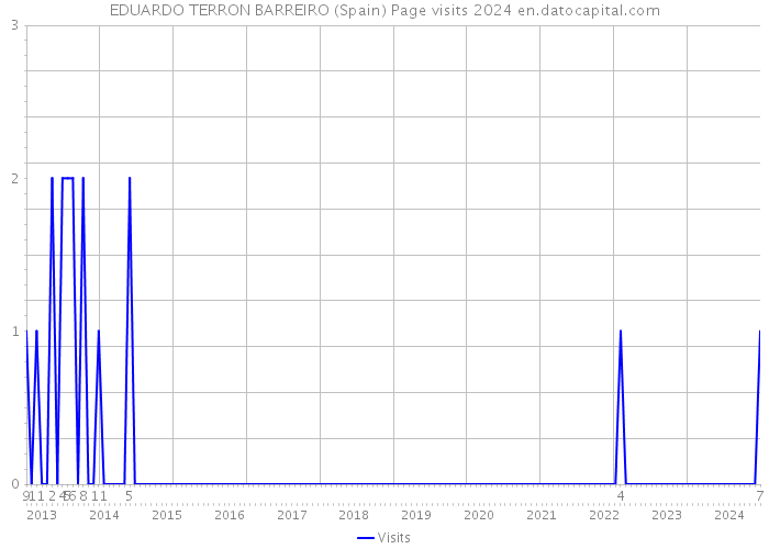 EDUARDO TERRON BARREIRO (Spain) Page visits 2024 