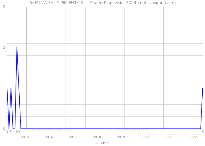 SABOR A SAL Y PIMIENTA S.L. (Spain) Page visits 2024 