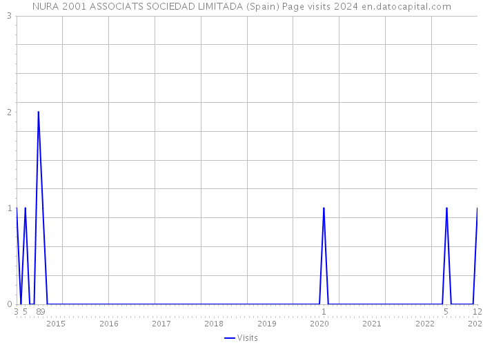 NURA 2001 ASSOCIATS SOCIEDAD LIMITADA (Spain) Page visits 2024 