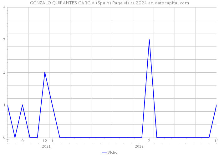 GONZALO QUIRANTES GARCIA (Spain) Page visits 2024 