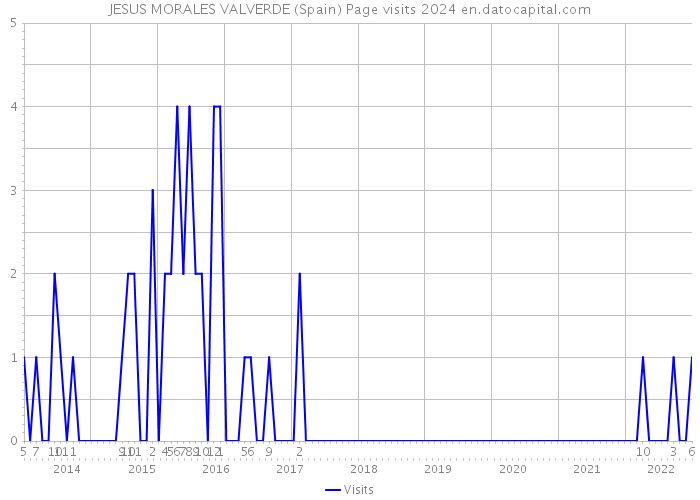 JESUS MORALES VALVERDE (Spain) Page visits 2024 