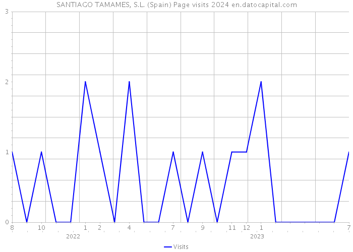 SANTIAGO TAMAMES, S.L. (Spain) Page visits 2024 
