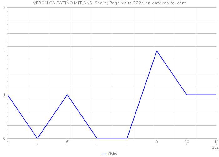 VERONICA PATIÑO MITJANS (Spain) Page visits 2024 