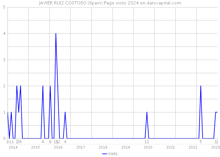 JAVIER RUIZ COSTOSO (Spain) Page visits 2024 
