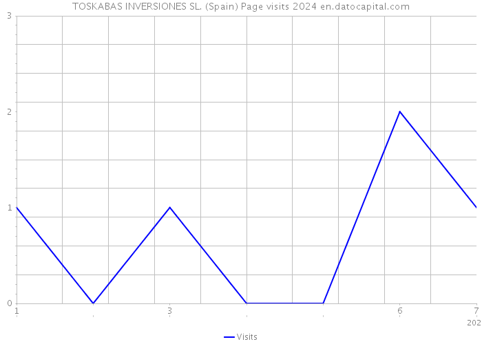TOSKABAS INVERSIONES SL. (Spain) Page visits 2024 