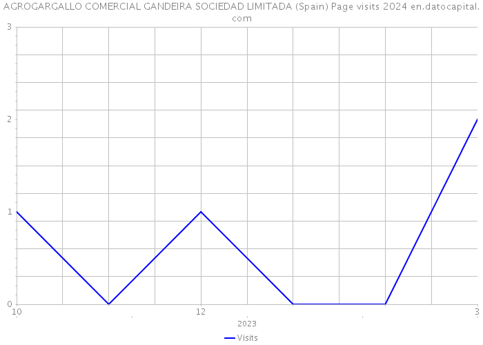 AGROGARGALLO COMERCIAL GANDEIRA SOCIEDAD LIMITADA (Spain) Page visits 2024 