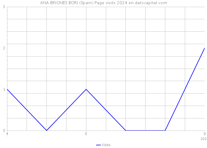 ANA BRIONES BORI (Spain) Page visits 2024 