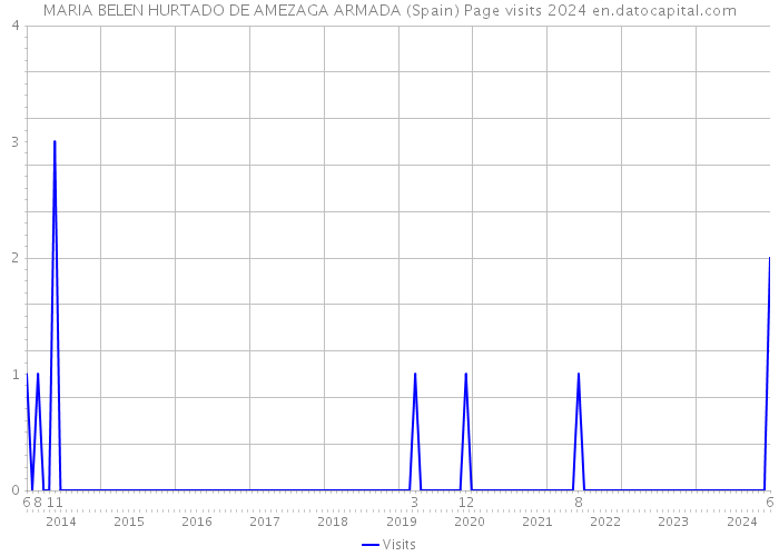 MARIA BELEN HURTADO DE AMEZAGA ARMADA (Spain) Page visits 2024 