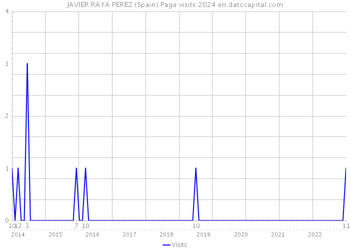 JAVIER RAYA PEREZ (Spain) Page visits 2024 