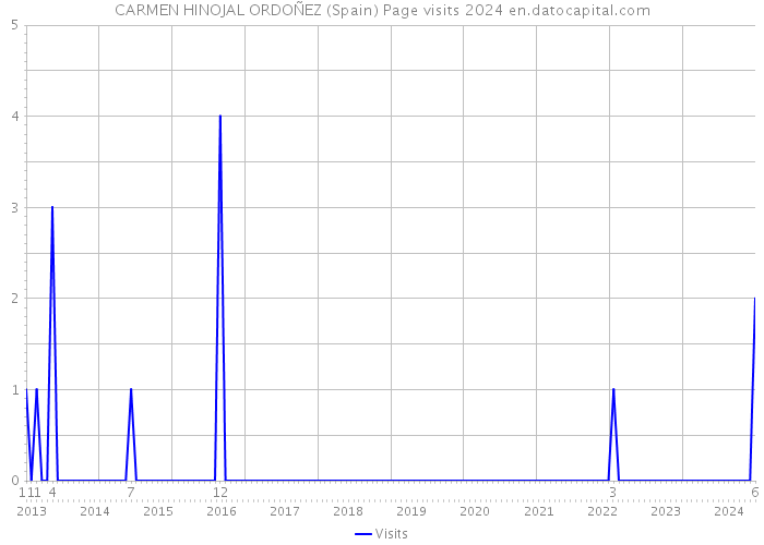 CARMEN HINOJAL ORDOÑEZ (Spain) Page visits 2024 