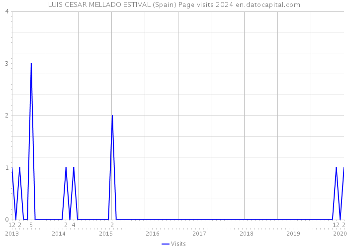 LUIS CESAR MELLADO ESTIVAL (Spain) Page visits 2024 