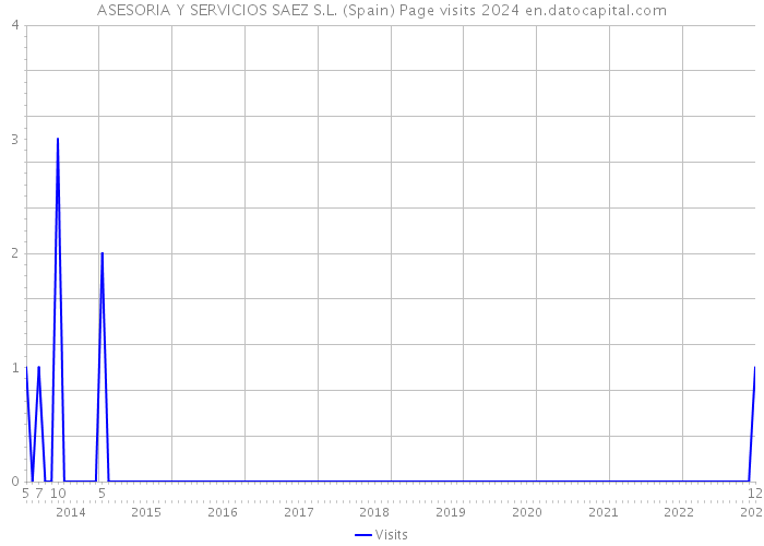 ASESORIA Y SERVICIOS SAEZ S.L. (Spain) Page visits 2024 