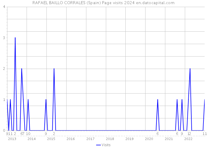 RAFAEL BAILLO CORRALES (Spain) Page visits 2024 