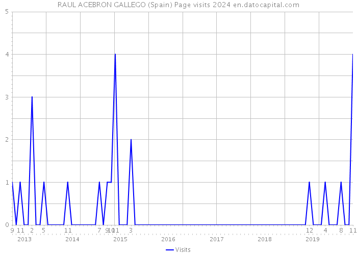 RAUL ACEBRON GALLEGO (Spain) Page visits 2024 