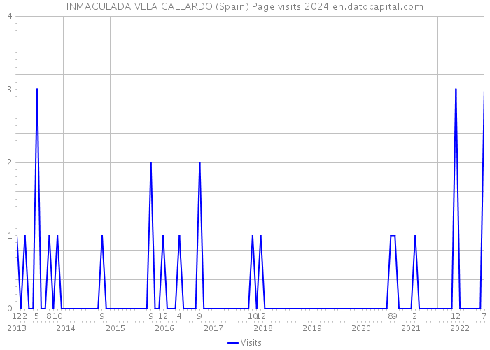 INMACULADA VELA GALLARDO (Spain) Page visits 2024 