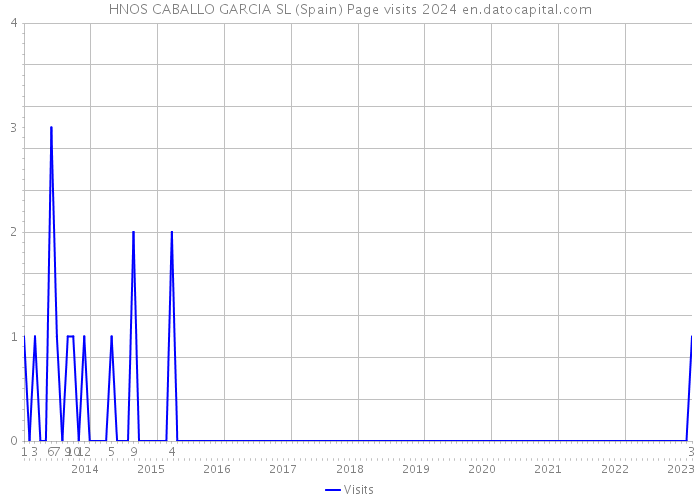 HNOS CABALLO GARCIA SL (Spain) Page visits 2024 