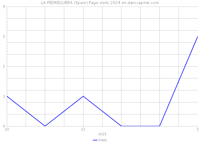 LA PEDREGUERA (Spain) Page visits 2024 