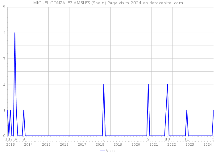 MIGUEL GONZALEZ AMBLES (Spain) Page visits 2024 