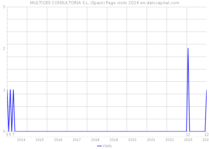 MULTIGES CONSULTORIA S.L. (Spain) Page visits 2024 