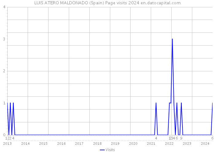 LUIS ATERO MALDONADO (Spain) Page visits 2024 