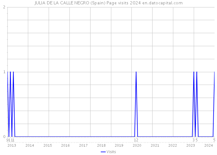 JULIA DE LA CALLE NEGRO (Spain) Page visits 2024 