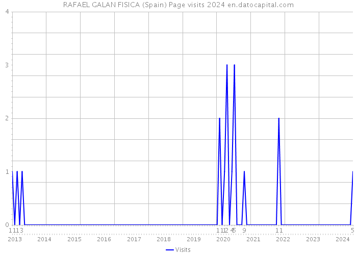 RAFAEL GALAN FISICA (Spain) Page visits 2024 