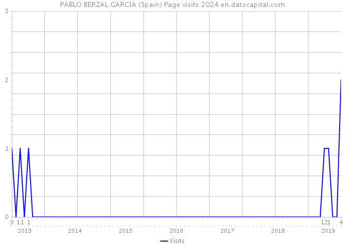 PABLO BERZAL GARCIA (Spain) Page visits 2024 