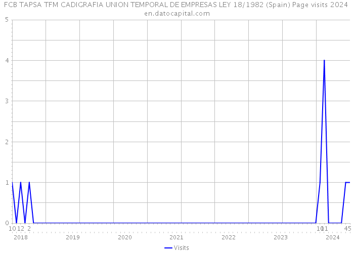 FCB TAPSA TFM CADIGRAFIA UNION TEMPORAL DE EMPRESAS LEY 18/1982 (Spain) Page visits 2024 