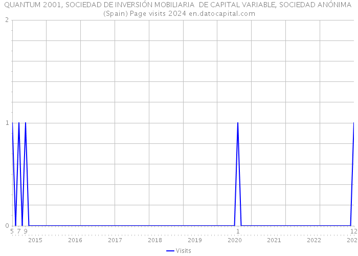 QUANTUM 2001, SOCIEDAD DE INVERSIÓN MOBILIARIA DE CAPITAL VARIABLE, SOCIEDAD ANÓNIMA (Spain) Page visits 2024 