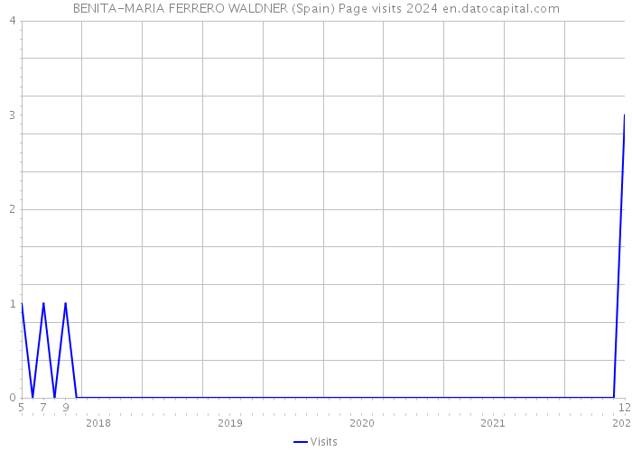 BENITA-MARIA FERRERO WALDNER (Spain) Page visits 2024 