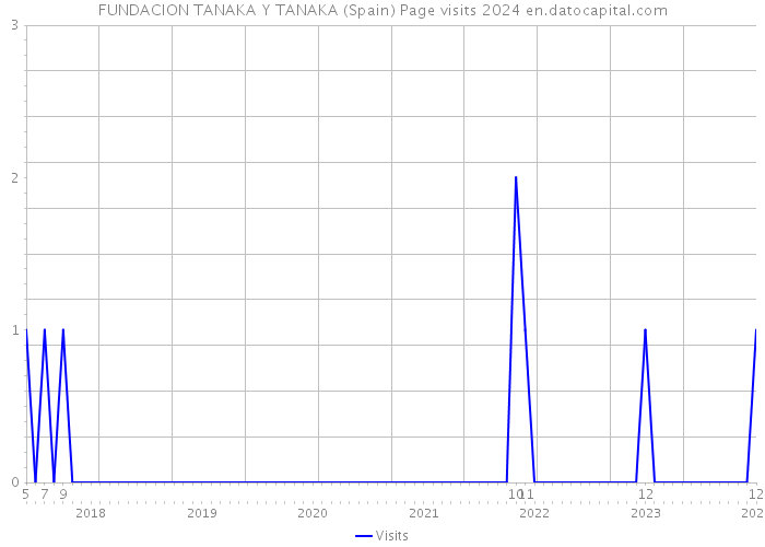 FUNDACION TANAKA Y TANAKA (Spain) Page visits 2024 