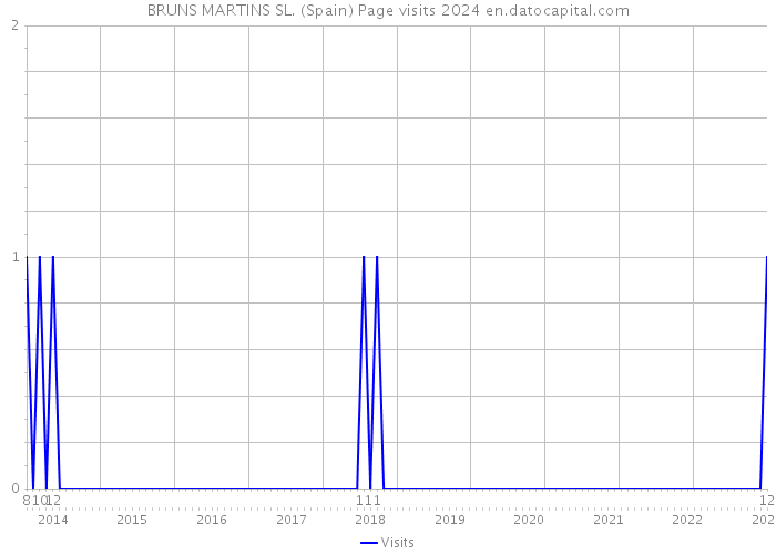 BRUNS MARTINS SL. (Spain) Page visits 2024 