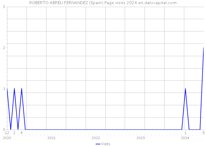 ROBERTO ABREU FERNANDEZ (Spain) Page visits 2024 