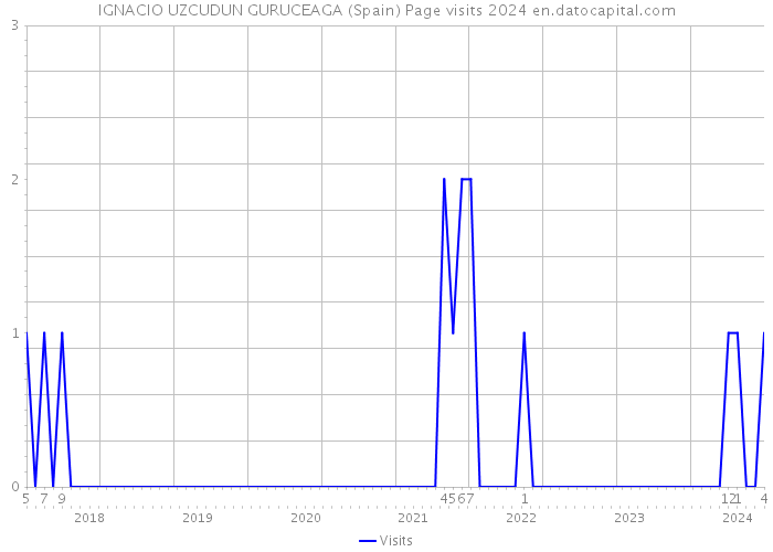 IGNACIO UZCUDUN GURUCEAGA (Spain) Page visits 2024 