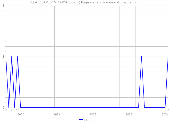 PELAEZ JAVIER MIGOYA (Spain) Page visits 2024 