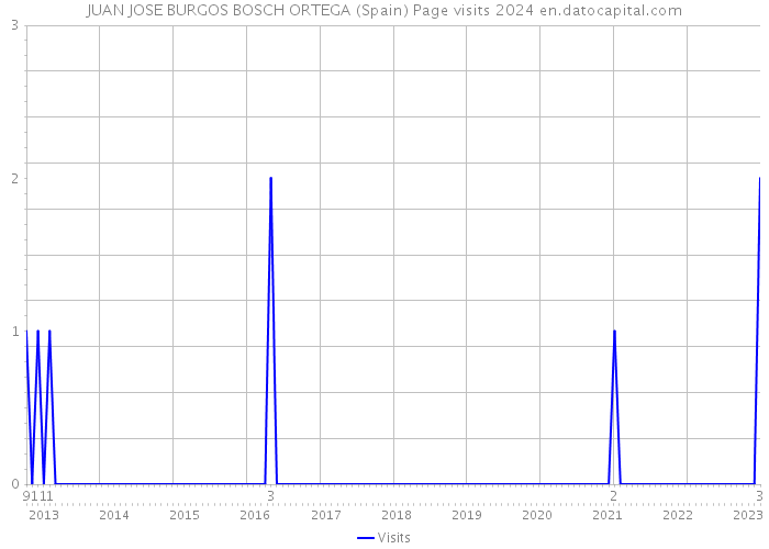 JUAN JOSE BURGOS BOSCH ORTEGA (Spain) Page visits 2024 