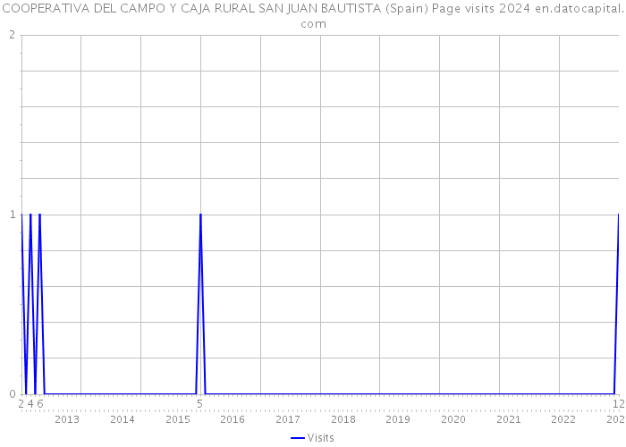 COOPERATIVA DEL CAMPO Y CAJA RURAL SAN JUAN BAUTISTA (Spain) Page visits 2024 