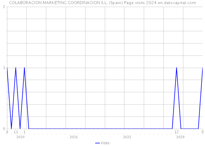 COLABORACION MARKETING COORDINACION S.L. (Spain) Page visits 2024 