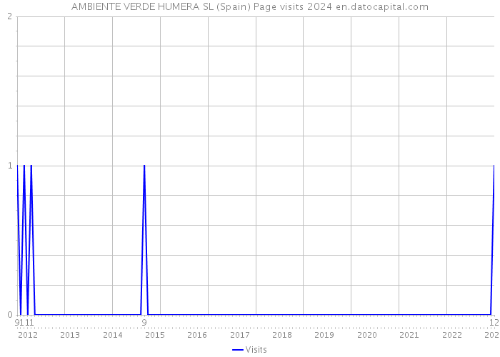 AMBIENTE VERDE HUMERA SL (Spain) Page visits 2024 