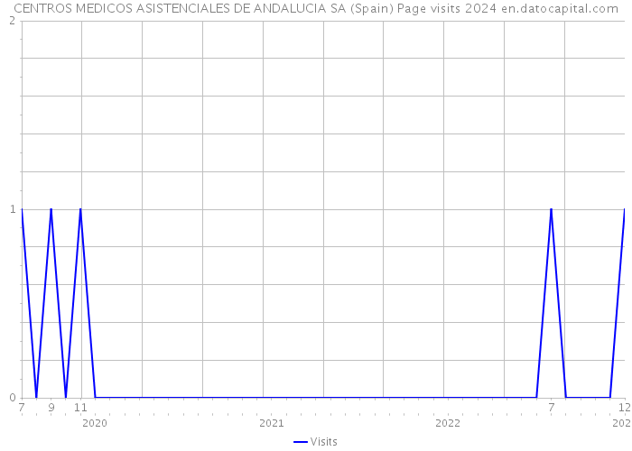 CENTROS MEDICOS ASISTENCIALES DE ANDALUCIA SA (Spain) Page visits 2024 