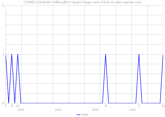 GOMEZ JOAQUIN CABALLERO (Spain) Page visits 2024 