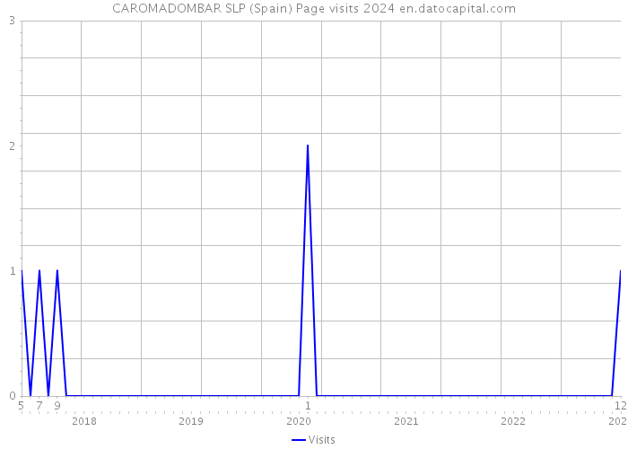 CAROMADOMBAR SLP (Spain) Page visits 2024 
