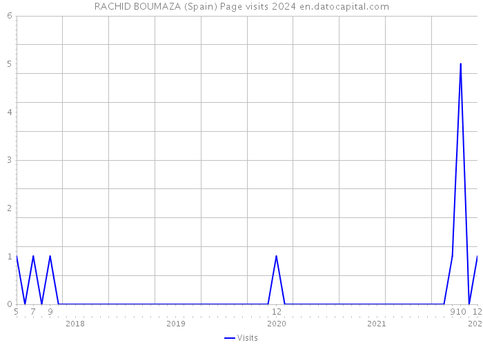 RACHID BOUMAZA (Spain) Page visits 2024 